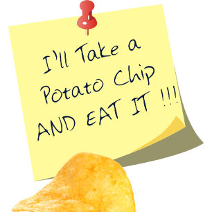 2 Couleurs Tasse drôle de citation 'Je prendrai une chips'