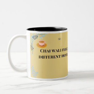 2 Couleurs Tasse drôle de Desi Chai, amateur de thé pakistana