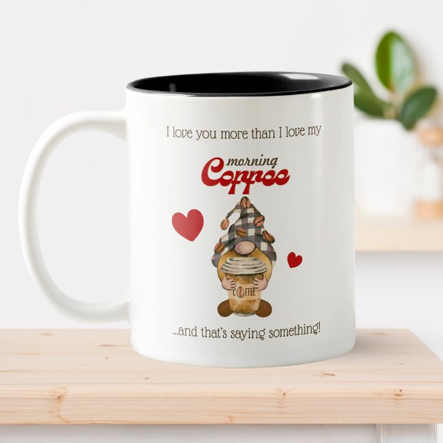 2 Couleurs Tasse drôle de la Saint-Valentin – Citation du gno (Créateur téléchargé)