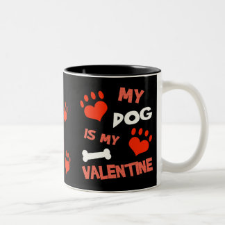 2 Couleurs Tasse drôle de Saint-Valentin de chien