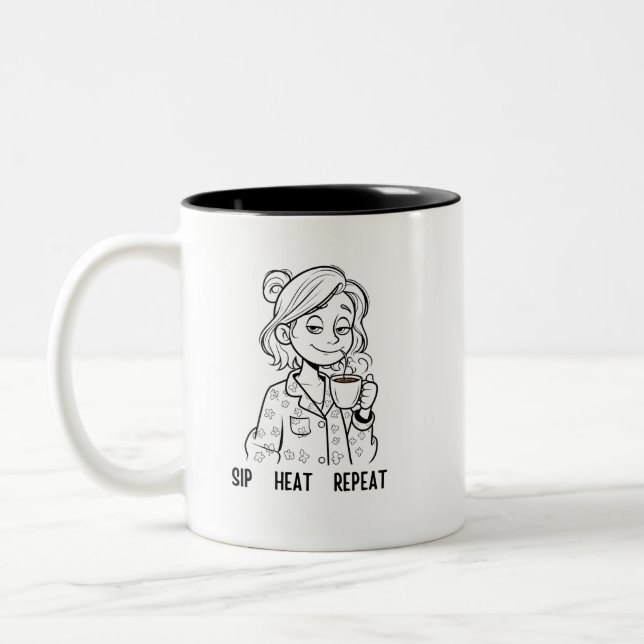 2 Couleurs Tasse drôle et sarcastique pour maman (Gauche)