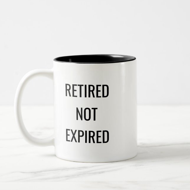 2 Couleurs Tasse drôle pour retraité - Cadeau de retraite (Gauche)