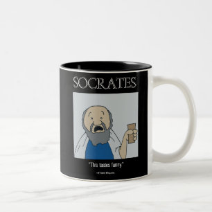 2 Couleurs Tasse drôle - Tasse Socrate