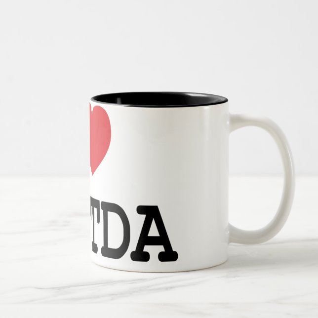 2 Couleurs Tasse du coeur I/amour EBITDA (Droit)