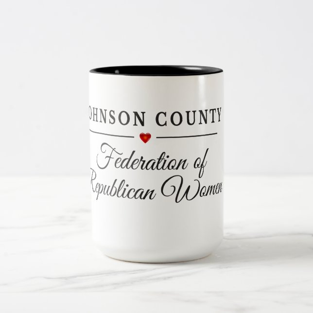 2 Couleurs Tasse du comté de Johnson FRW (Centre)