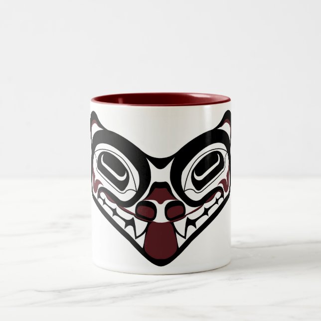 2 Couleurs Tasse du loup 15oz de DNW (Centre)