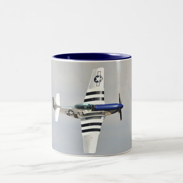 2 Couleurs Tasse du mustang P-51 (Centre)