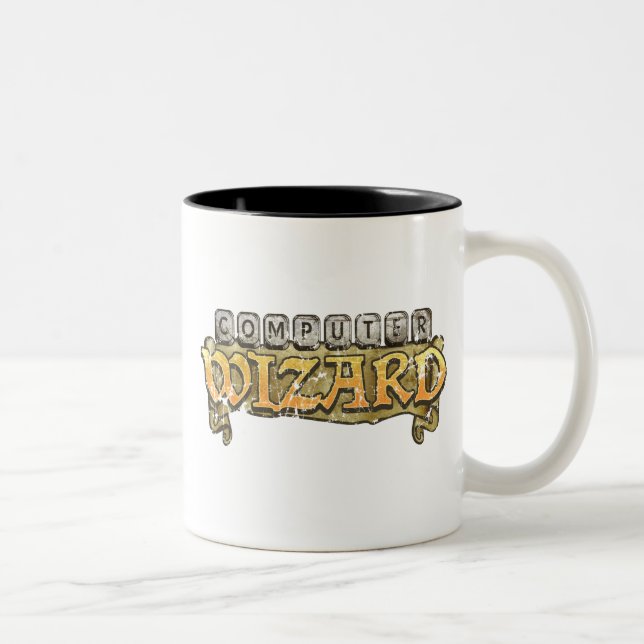 2 Couleurs Tasse du surdoué de l'informatique 2008 (Droit)