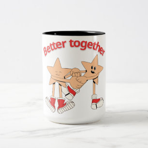 2 Couleurs Tasse Duo Star Better Together