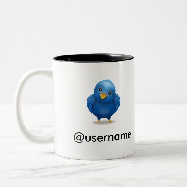 2 Couleurs Tasse d'username de #FAIL de gazouillement (Gauche)