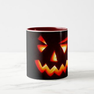 2 Couleurs tasse effrayante de citrouille de Halloween