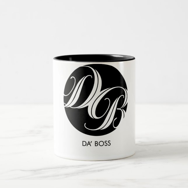 2 Couleurs Tasse élégante de patron de Da (Centre)