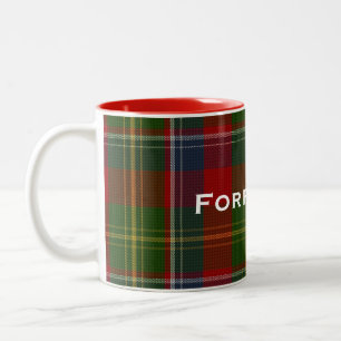 2 Couleurs Tasse élégante de plaid de tartan de Forrester d