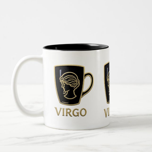 2 Couleurs Tasse élégante Vierge Zodiaque (Gauche)