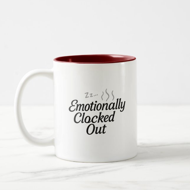 2 Couleurs Tasse Émotiionnellement Déconnectée (Gauche)