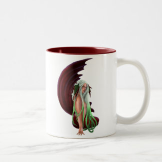 2 Couleurs Tasse en céramique de sirène éclairée par la lune
