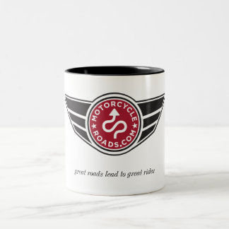 2 Couleurs Tasse en céramique moyenne avec le logo rouge de
