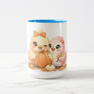 2 Couleurs Tasse en céramique paire d'oiseaux charmants d'Hal