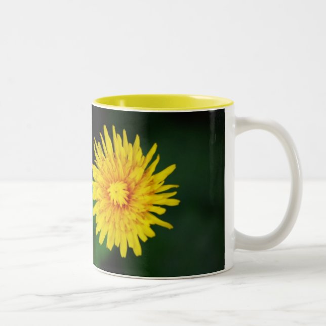 2 Couleurs Tasse en céramique pissenlit (Droit)