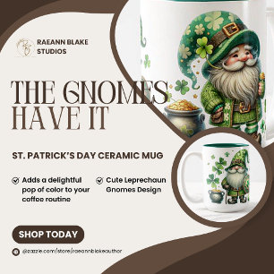 2 Couleurs Tasse en céramique pour la Saint-Patrick
