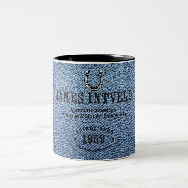 2 Couleurs Tasse en denim bleu James Intveld  (Centre)