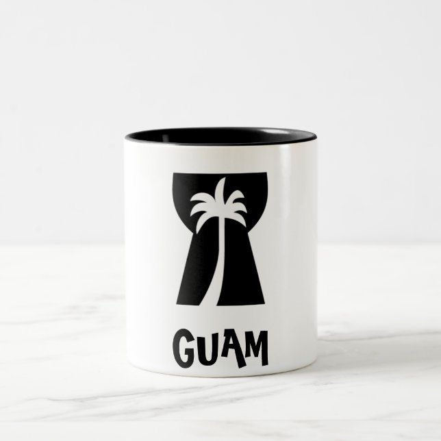 2 Couleurs TASSE en pierre de la Guam Latte (Centre)