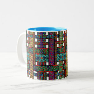 2 Couleurs Tasse en verre teinté Soleil de minuit