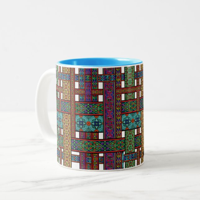 2 Couleurs Tasse en verre teinté Soleil de minuit (Devant gauche)