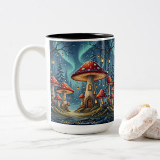 2 Couleurs Tasse Enchantée Champignon Lumineux – Forêt Magiqu