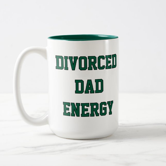 2 Couleurs Tasse Énergie Papa Divorcé (Gauche)