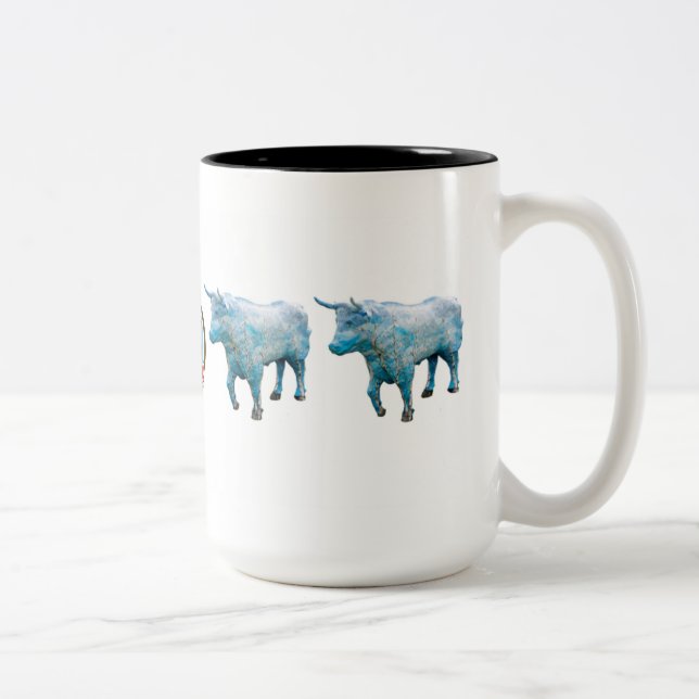 2 Couleurs Tasse "enracinée" de 15 onces (Droit)