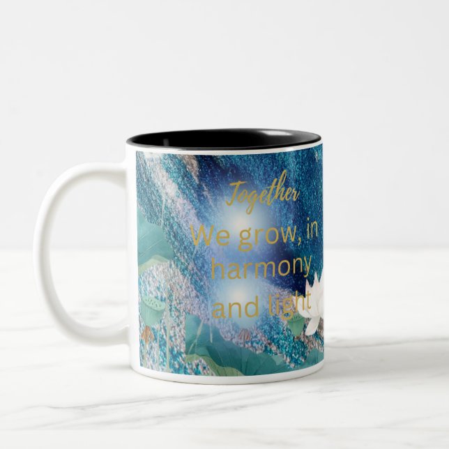 2 Couleurs Tasse Ensemble Nous Grandissons – Affirmation d'Ha (Gauche)