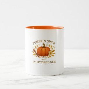 2 Couleurs Tasse - Épice de citrouille et tout ce qui est agr