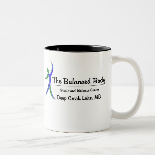 2 Couleurs Tasse équilibrée de corps - support grand (Droit)