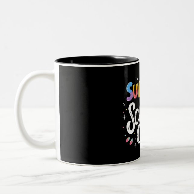 2 Couleurs Tasse Équipe École d'Été – Cadeau Amusant Enseigna (Gauche)