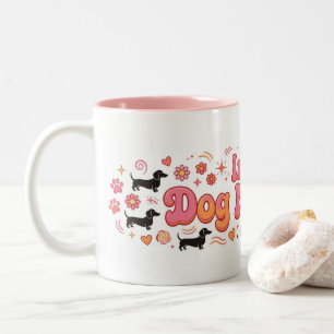 2 Couleurs Tasse Ère de Maman de Chien Dachshund