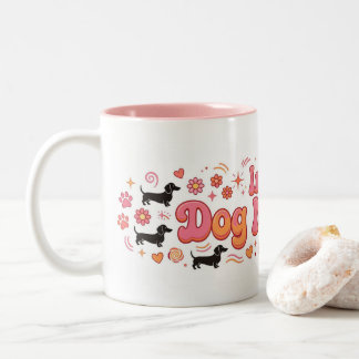 2 Couleurs Tasse Ère de Maman de Chien Dachshund