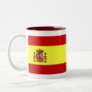 2 Couleurs Tasse espagnole de drapeau