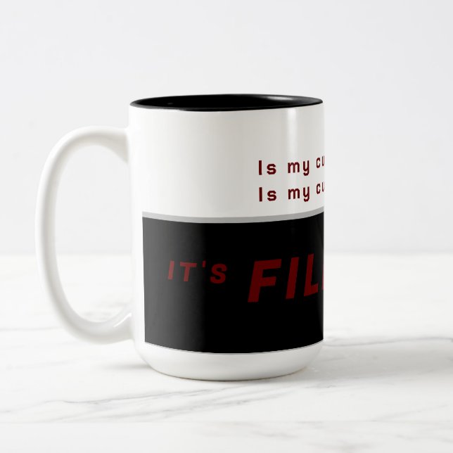 2 Couleurs Tasse est à moitié pleine (Gauche)