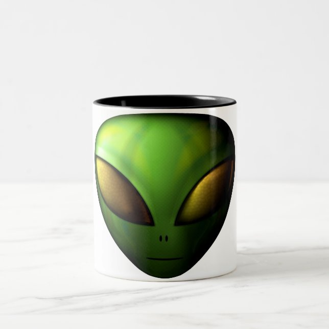 2 Couleurs Tasse étrangère verte (Centre)