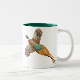 2 Couleurs Tasse étranglée de faisan d'anneau