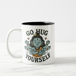 2 Couleurs Tasse « Étreignez-vous vous-même » – Shiva d'amour
