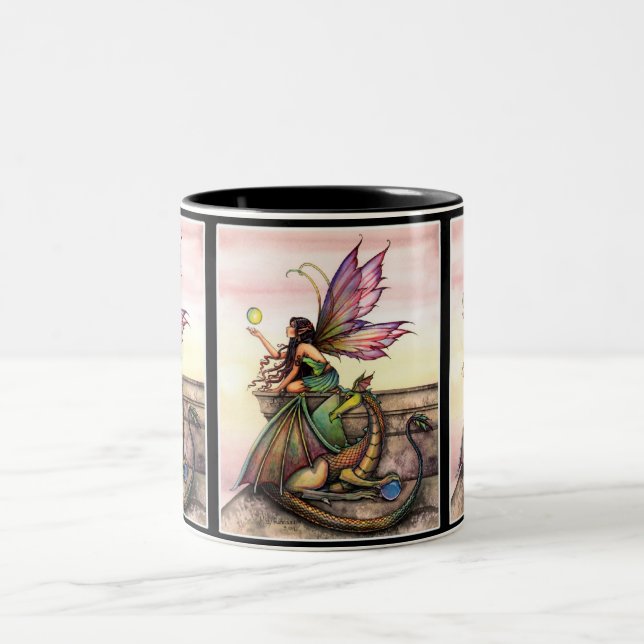 2 Couleurs Tasse Fairy et Dragon par Molly Harrison (Centre)