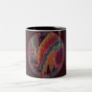 2 Couleurs Tasse Fantaisie Optique Deep Plum – Personnalisabl