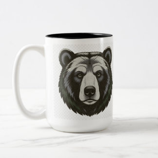2 Couleurs Tasse Faune Ours Noir