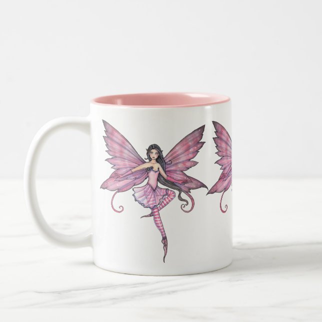 2 Couleurs Tasse Fée Danseuse Rose (Gauche)