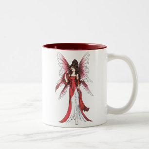2 Couleurs Tasse Fée Grenat