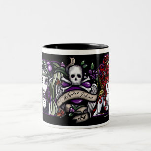 2 Couleurs Tasse féerique d'imaginaire tatouée par punk