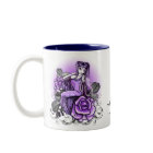 Tasse féerique rose de violette d'affinité