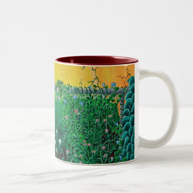 2 Couleurs tasse féroce de minou de jungle nouvelle (Droit)